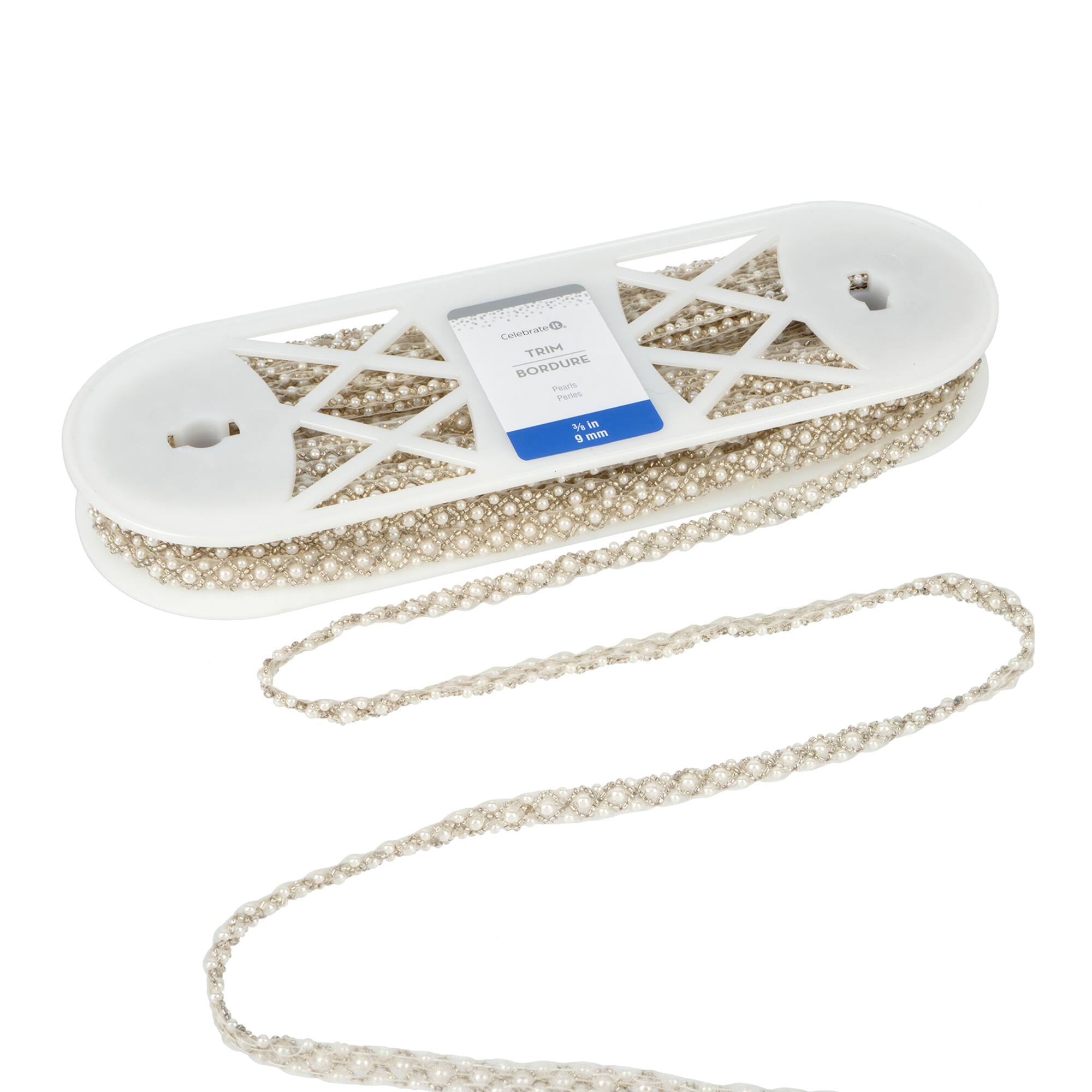 3/8" Crystals & Pearls Trim by Celebrate It®
